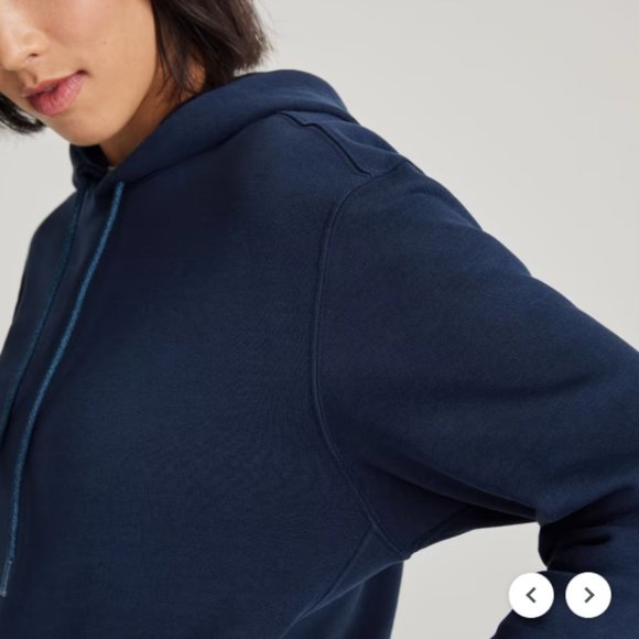 NWT Allbirds Women's The R&R Hoodie in Navy Night Size Large - Picture 3 of 11